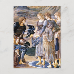 Perseus en de zeenimfen, Burne-Jones ansichtkaart Briefkaart