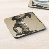 Perseus met het hoofd van Medusa Bier Onderzetter (Linkerzijde)