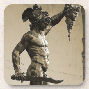 Perseus met het hoofd van Medusa Bier Onderzetter