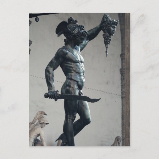 Perseus met het hoofd van Medusa Briefkaart (Voorkant)