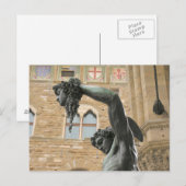 Perseus met het hoofd van Medusa Florence, Italië Briefkaart (Voorkant / Achterkant)