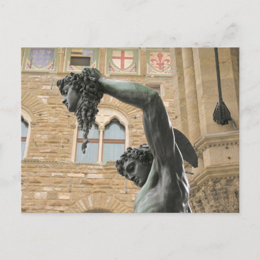 Perseus met het hoofd van Medusa Florence, Italië Briefkaart (Voorkant)