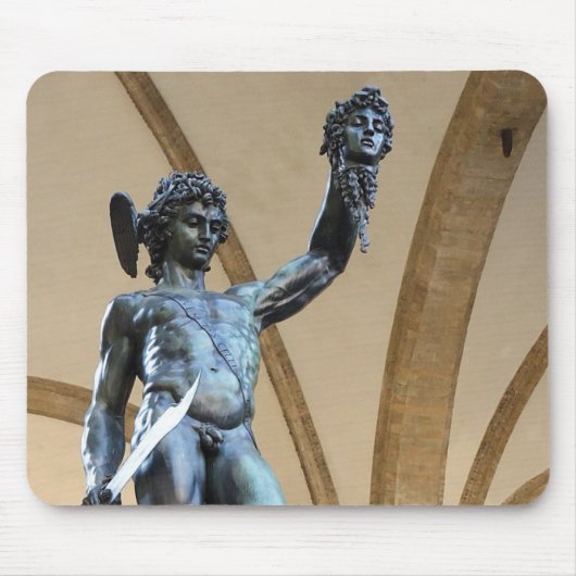 perseus met het hoofd van medusa muismat (Voorkant)