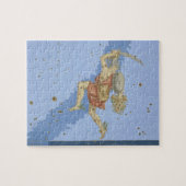 Perseus met het hoofd van Medusa, uit 'Uranometria Legpuzzel (Horizontaal)