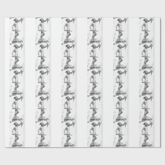 Perseus met hoofd Medusa Cadeaupapier (Vlak)