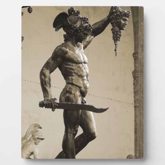 Perseus met hoofd Medusa Fotoplaat (Voorkant)