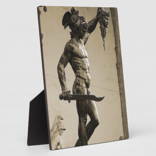 Perseus met hoofd Medusa Fotoplaat (Zijkant)