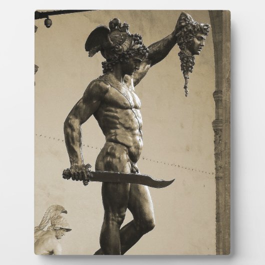 Perseus met hoofd Medusa Fotoplaat (Voorkant)
