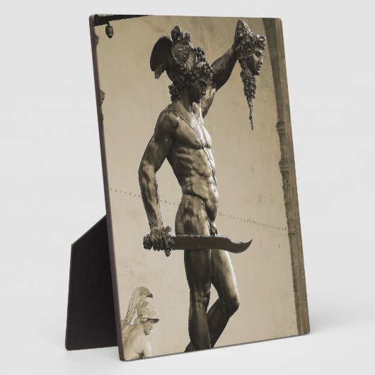 Perseus met hoofd Medusa Fotoplaat (Zijkant)