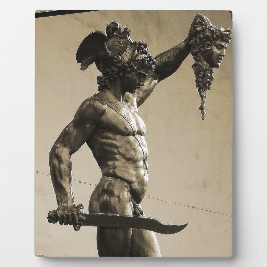 Perseus met hoofd Medusa Fotoplaat (Voorkant)