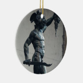 Perseus met hoofd Medusa Keramisch Ornament (Rechts)