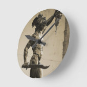Perseus met hoofd Medusa Ronde Klok (Hoek)