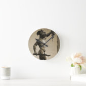 Perseus met hoofd Medusa Ronde Klok (Huis)