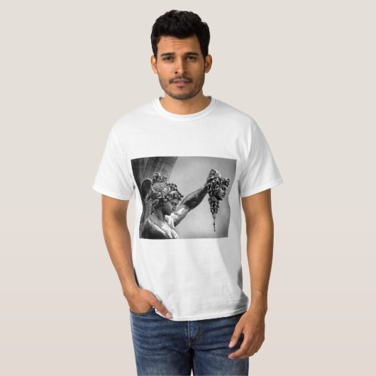 Perseus met hoofd Medusa T-shirt (Voorkant volledig)