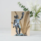 perseus met hoofd van medusa briefkaart (Staand voorkant)