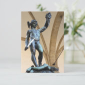 perseus met hoofd van medusa kaart (Staand voorkant)