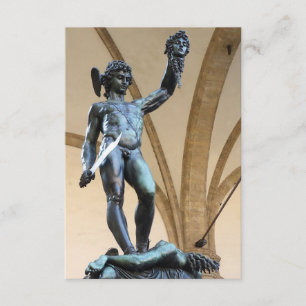 perseus met hoofd van medusa kaart