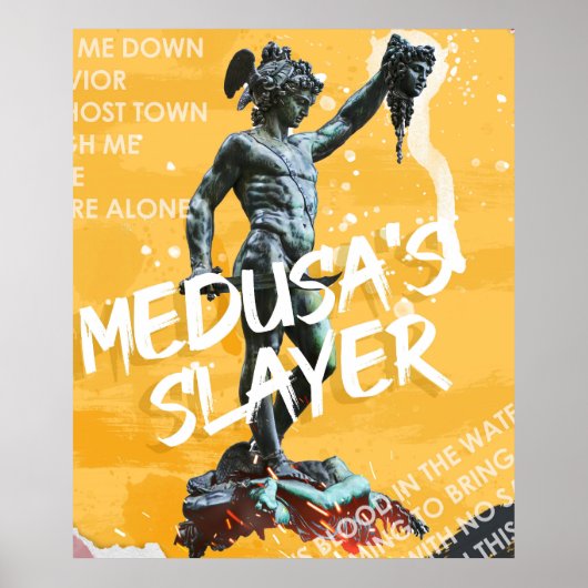 Perseus onthoofdde de Gorgon Medusa Poster (Voorkant)