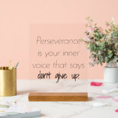 Perseverance acryl teken acryl bord (Huwelijk)