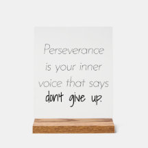 Perseverance acryl teken