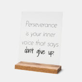 Perseverance acryl teken bord (Hoek)