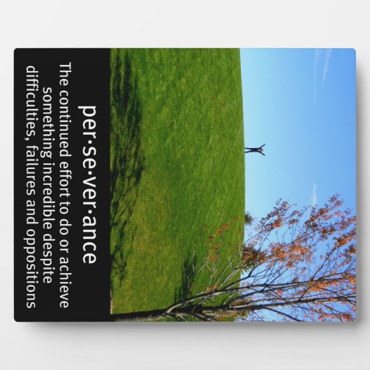 Perseverance Definitie Afbeelding Fotoplaat (Voorkant)