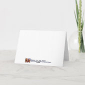 Perseverance-Eagle In Firey Clouds Blank Notecard Kaart (Achterkant)