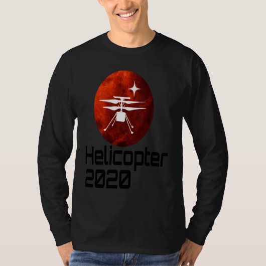 Perseverance Mars Rover Helicopter Ingenuity Landi T-shirt (Voorkant)