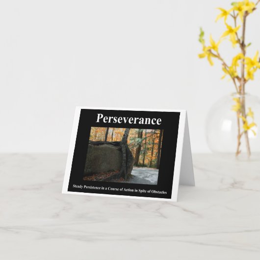 Perseverance Note-Kaart Kaart (Gele Bloem)
