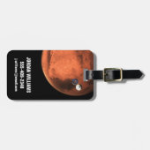 Perseverance Rover gieten van zijn cruise stage. Bagagelabel (Voorkant horizontaal)