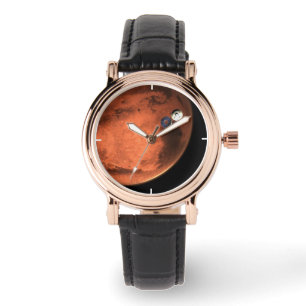 Perseverance Rover gieten van zijn cruise stage. Horloge