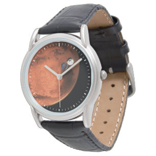 Perseverance Rover gieten van zijn cruise stage. Horloge