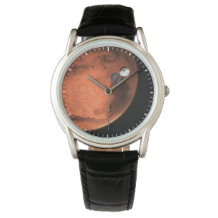 Perseverance Rover gieten van zijn cruise stage. Horloge