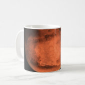 Perseverance Rover gieten van zijn cruise stage. Koffiemok (Voorkant links)