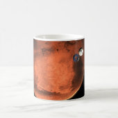 Perseverance Rover gieten van zijn cruise stage. Koffiemok (Center)