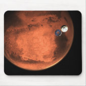 Perseverance Rover gieten van zijn cruise stage. Muismat (Voorkant)