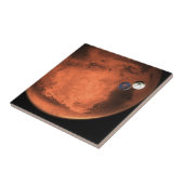 Perseverance Rover gieten van zijn cruise stage. Tegeltje (Zijkant)