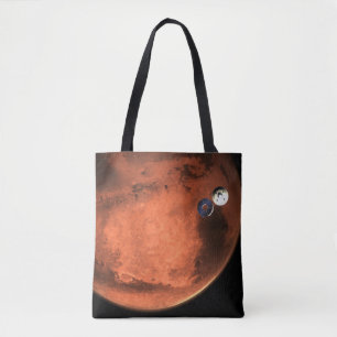 Perseverance Rover gieten van zijn cruise stage. Tote Bag