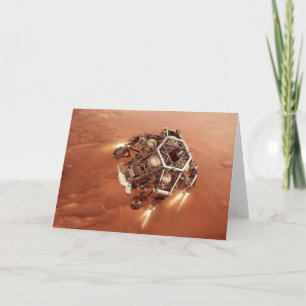 Perseverance Rover vuurt afdaling fase motoren op Kaart