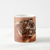 Perseverance Rover vuurt afdaling fase motoren op Koffiemok (Center)