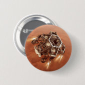 Perseverance Rover vuurt afdaling fase motoren op Ronde Button 5,7 Cm (Voorkant /achterkant)