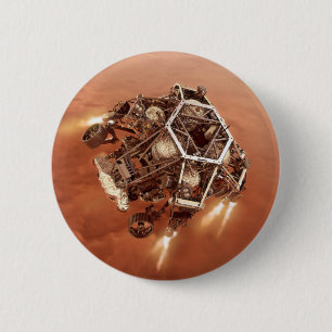 Perseverance Rover vuurt afdaling fase motoren op Ronde Button 5,7 Cm