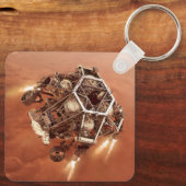 Perseverance Rover vuurt afdaling fase motoren op Sleutelhanger (Achterkant)