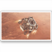Perseverance Rover vuurt afdaling fase motoren op Sticker (Voorkant)