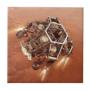 Perseverance Rover vuurt afdaling fase motoren op Tegeltje