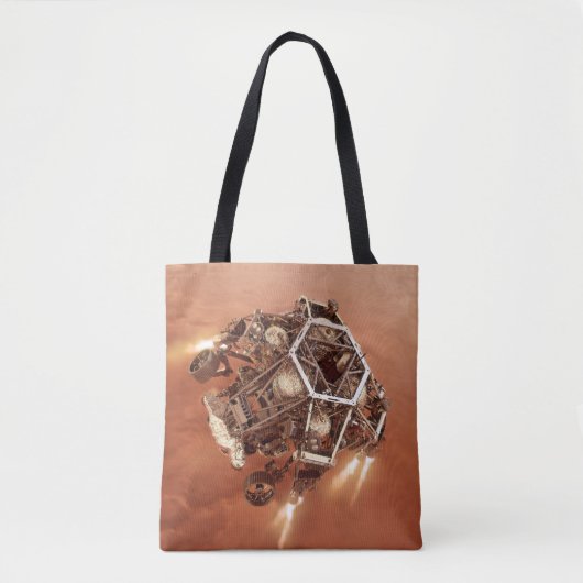 Perseverance Rover vuurt afdaling fase motoren op Tote Bag (Voorkant)