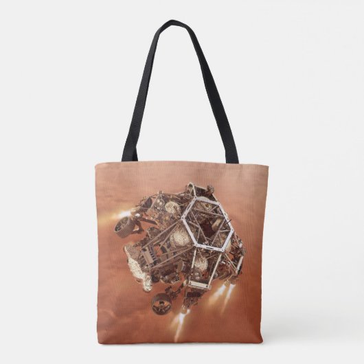 Perseverance Rover vuurt afdaling fase motoren op Tote Bag (Achterkant)