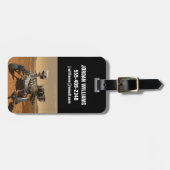 Perseverance Rover werkt op het oppervlak van Mars Bagagelabel (Voorkant horizontaal)