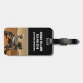 Perseverance Rover werkt op het oppervlak van Mars Bagagelabel (Achterkant horizontaal)