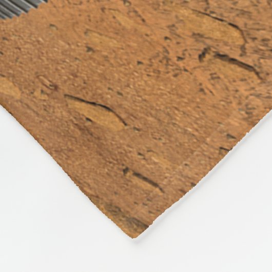 Perseverance Rover werkt op het oppervlak van Mars Fleece Deken (Hoek)